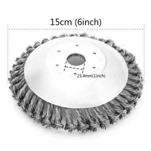 6 Inch Unbreakable Wired Trimmer Blade, Wire Wheel for Weed Wacker Used for Gardens, Lawns, Green Spaces, Farmland, and Orchards, Wire Weed Trimmer Head