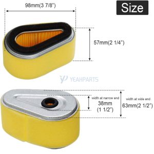 AIR FILTER replaces Kawasaki 11013-2118, 11013-2120, 11013-2175; John Deere M79451 Air Filter Combo for Kawasaki