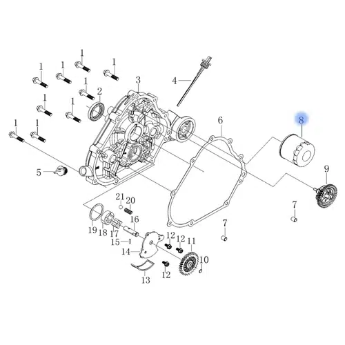 Oil Filter 150350019-0001 for LONCIN 2V78F