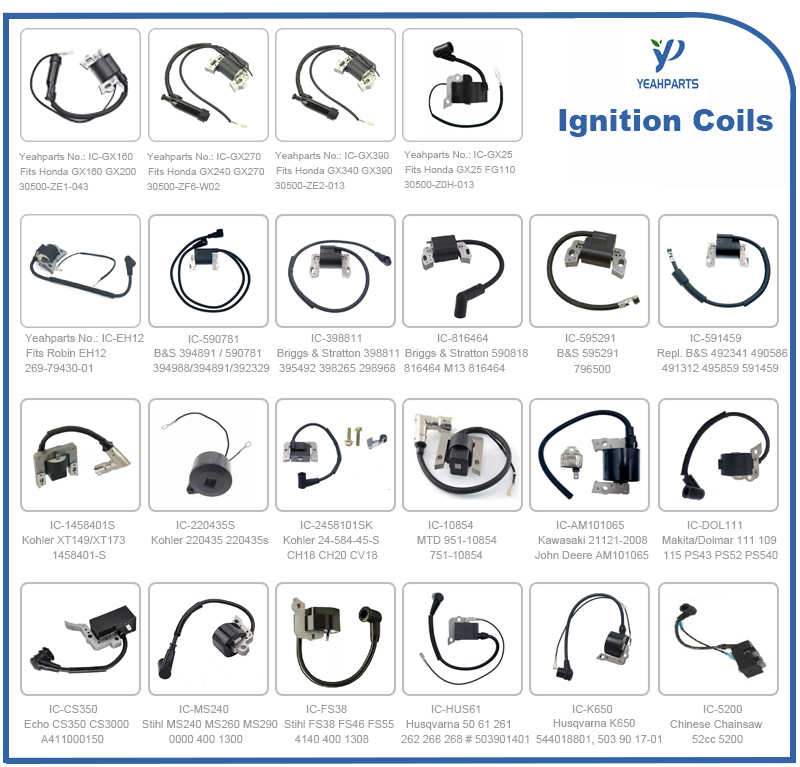 Yeahparts ignition coil for stihl husqvarna honda robin echo john deere mtd